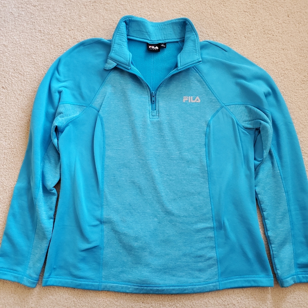 Fila Sport | Fleece-lined Blue Athletic Pullover